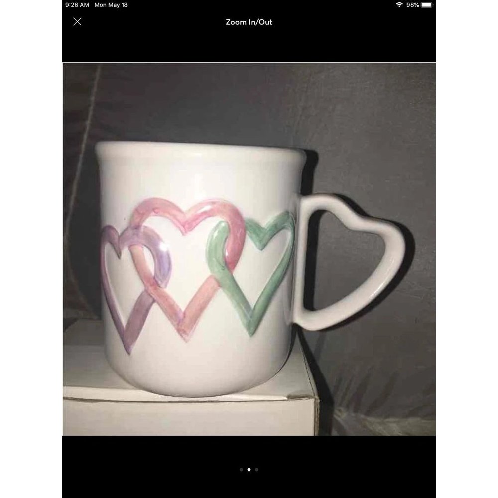 Mary Kay Ceramic Heart Mug NIB - Picture 2 of 3